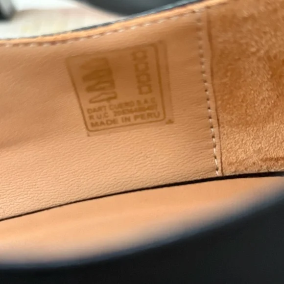 Huma Blanco Stella Mary Jane Pump EU size 38 Black Leather Pump Square Toe